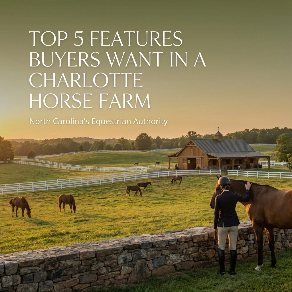 Top 5 Features Buyers Want in a Charlotte Horse Farm