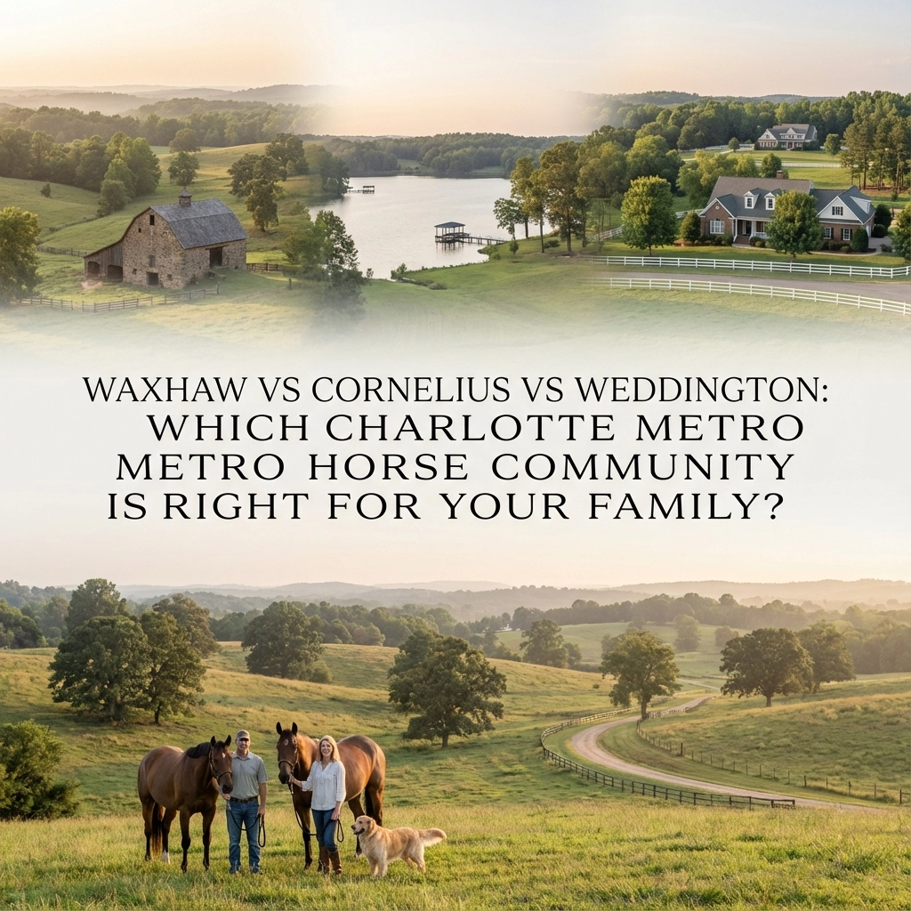 Waxhaw vs Cornelius vs Weddington: Which Charlotte Metro Horse Community Is Right For Your Family?