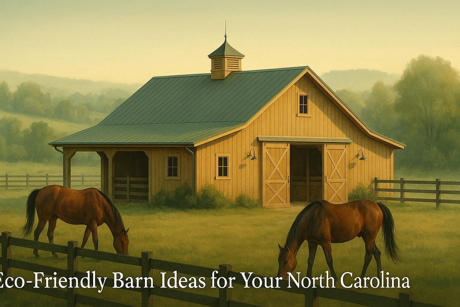 Eco-Friendly Barn Ideas for Your North Carolina Horse Farm