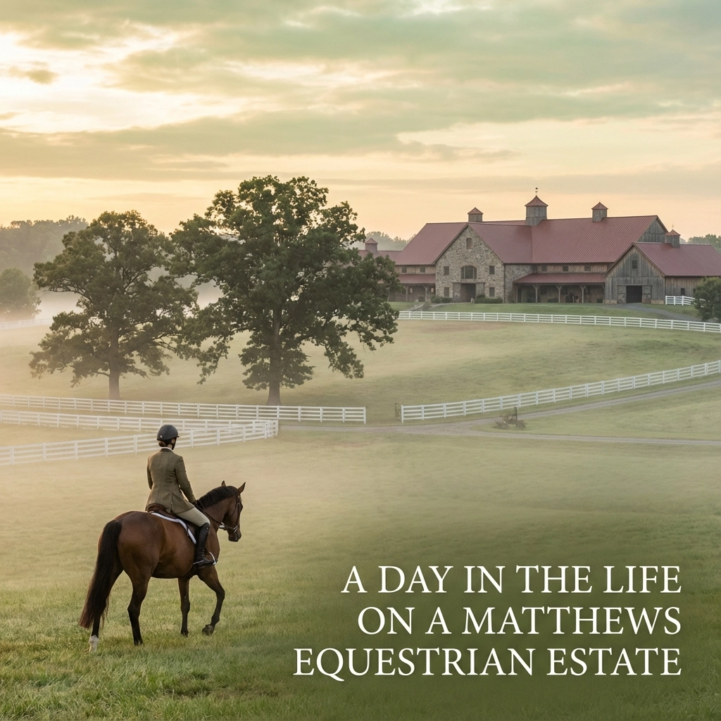 A Day in the Life on a Matthews Equestrian Estate