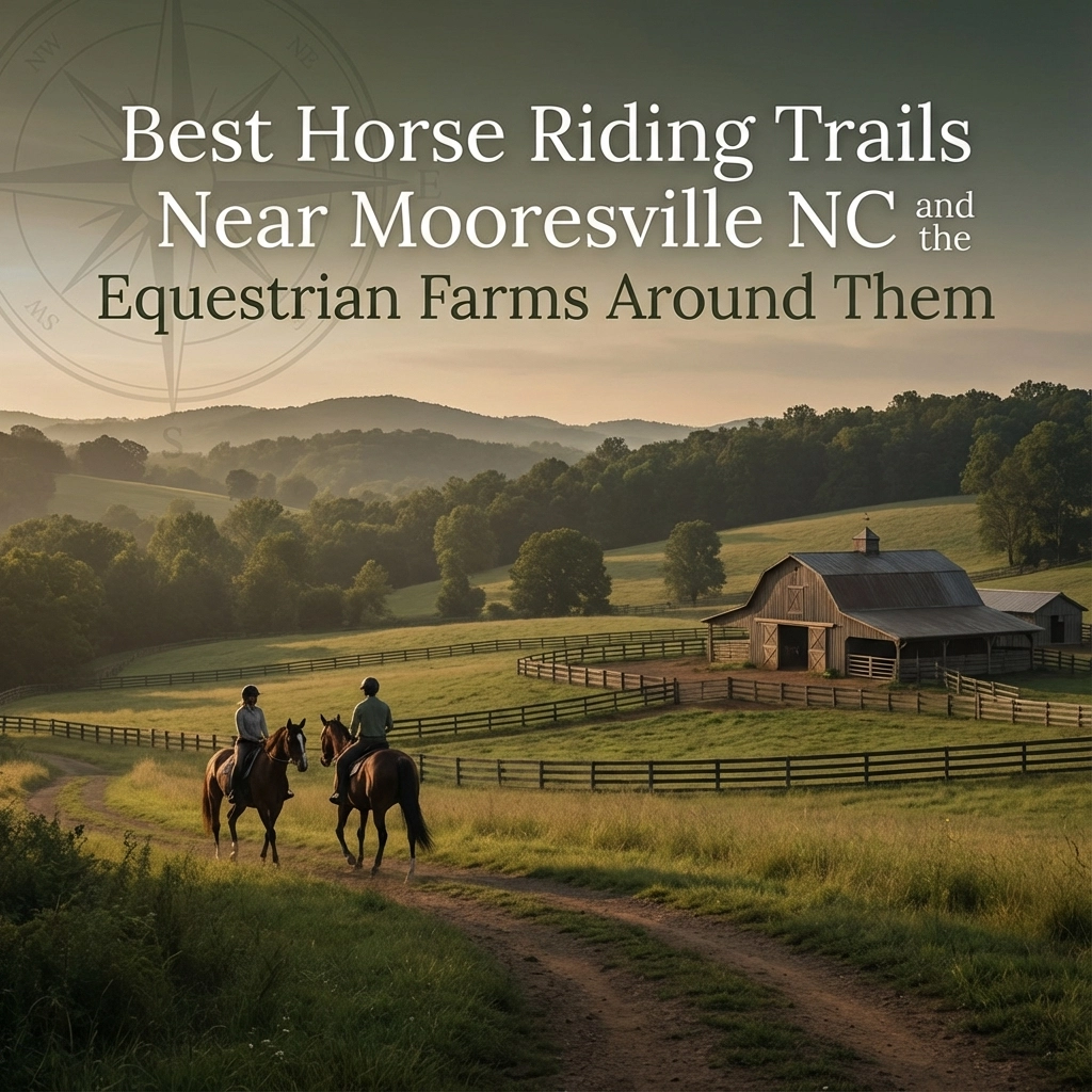 Best Horse Riding Trails Near Mooresville NC and the Equestrian Farms Around Them