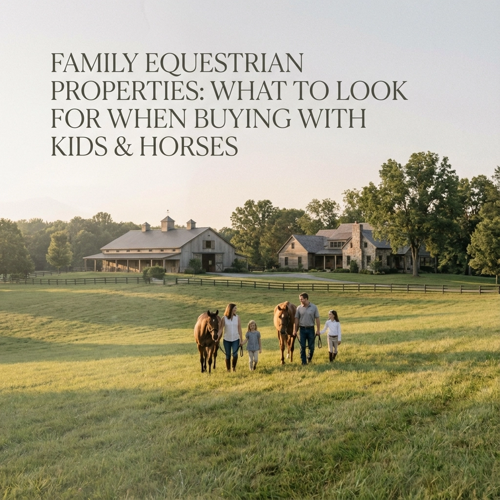 Family Equestrian Properties: What to Look for When Buying with Kids & Horses