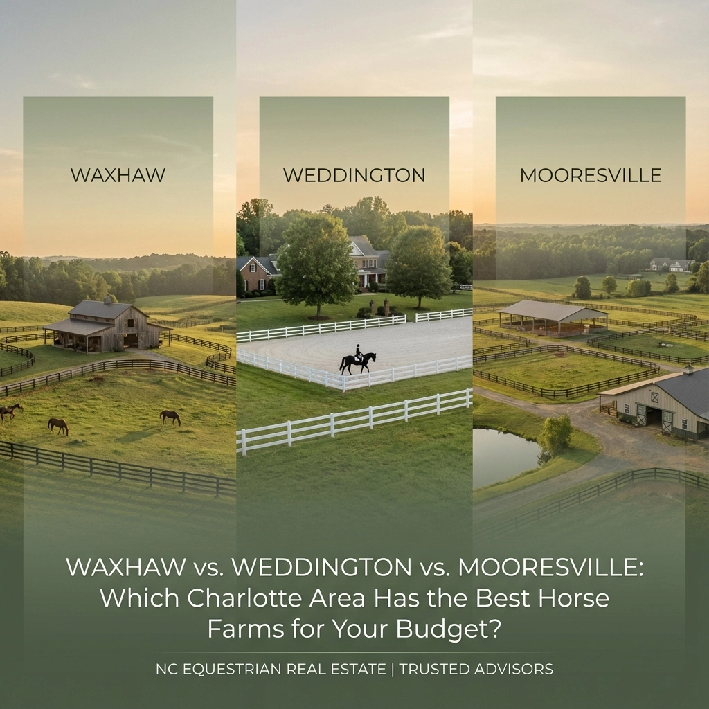 Waxhaw vs. Weddington vs. Mooresville: Which Charlotte Area Has the Best Horse Farms for Your Budget?