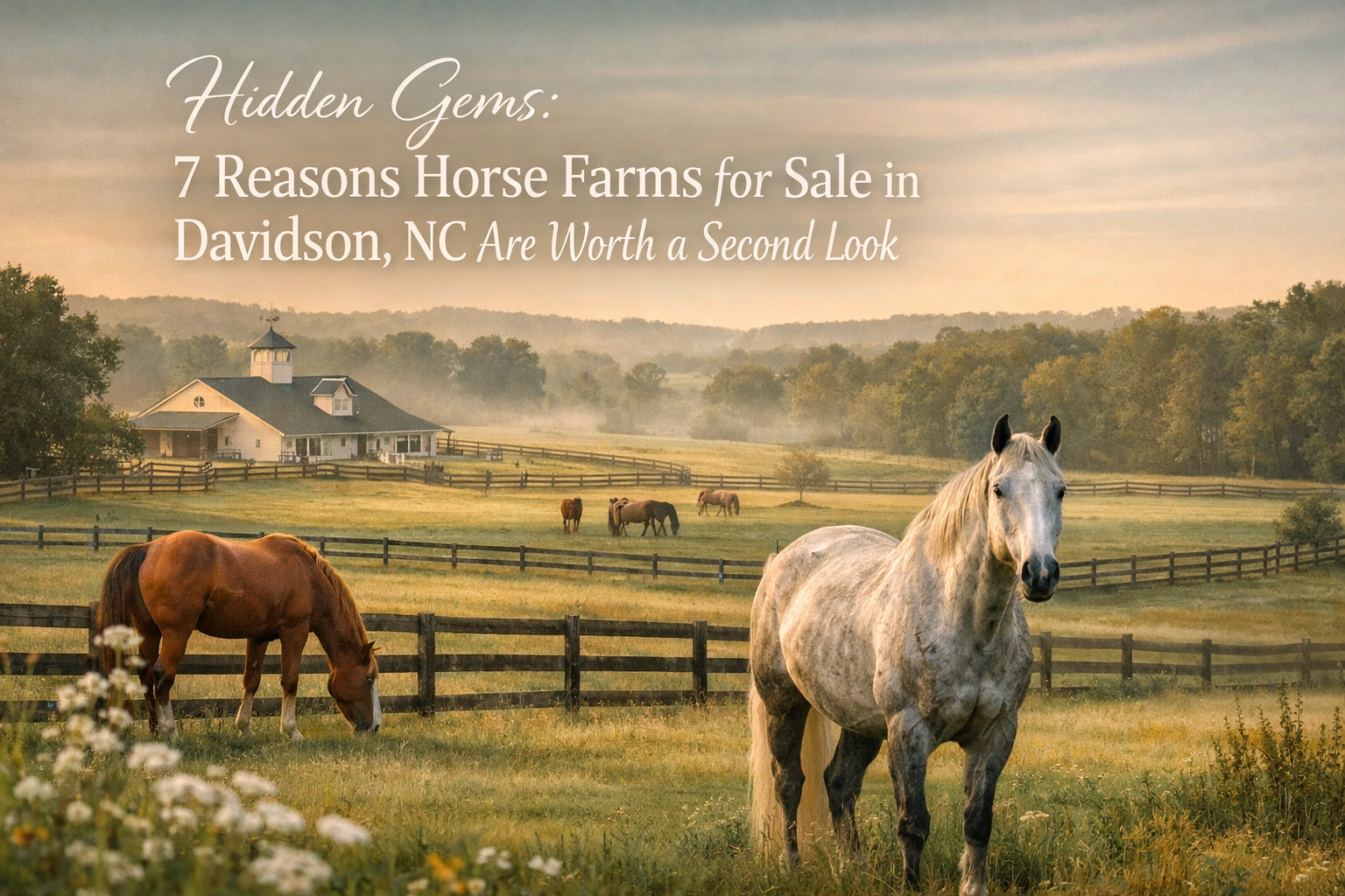 Hidden Gems: 7 Reasons Horse Farms for Sale in Davidson, NC Are Worth a Second Look