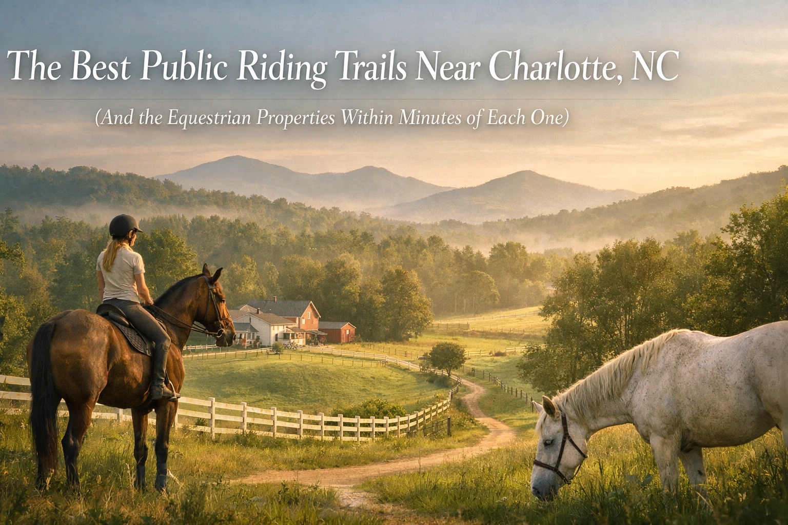 The Best Public Riding Trails Near Charlotte, NC (And the Equestrian Properties Within Minutes of Each One)