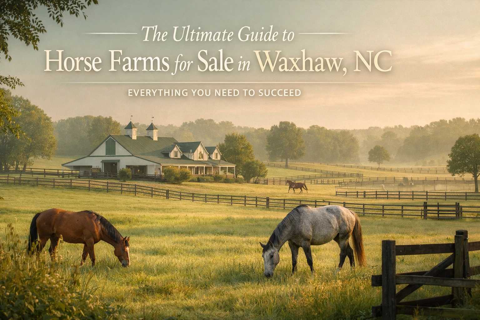 The Ultimate Guide to Horse Farms for Sale in Waxhaw, NC: Everything You Need to Succeed
