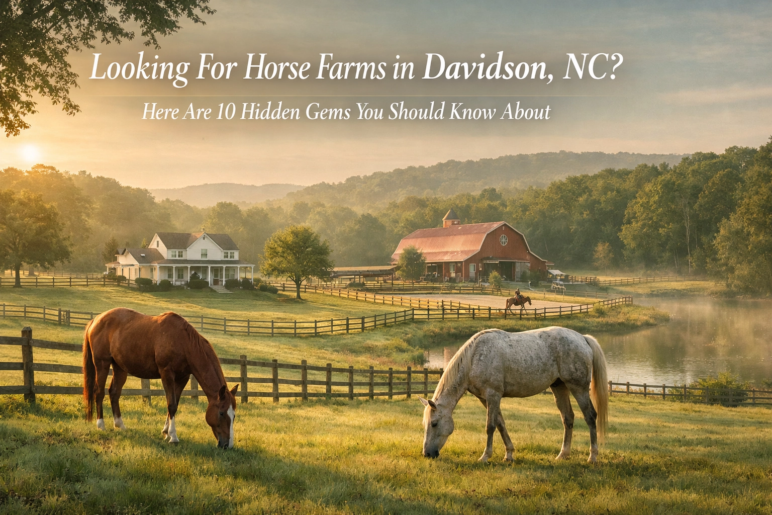 Looking For Horse Farms in Davidson, NC? Here Are 10 Hidden Gems You Should Know About