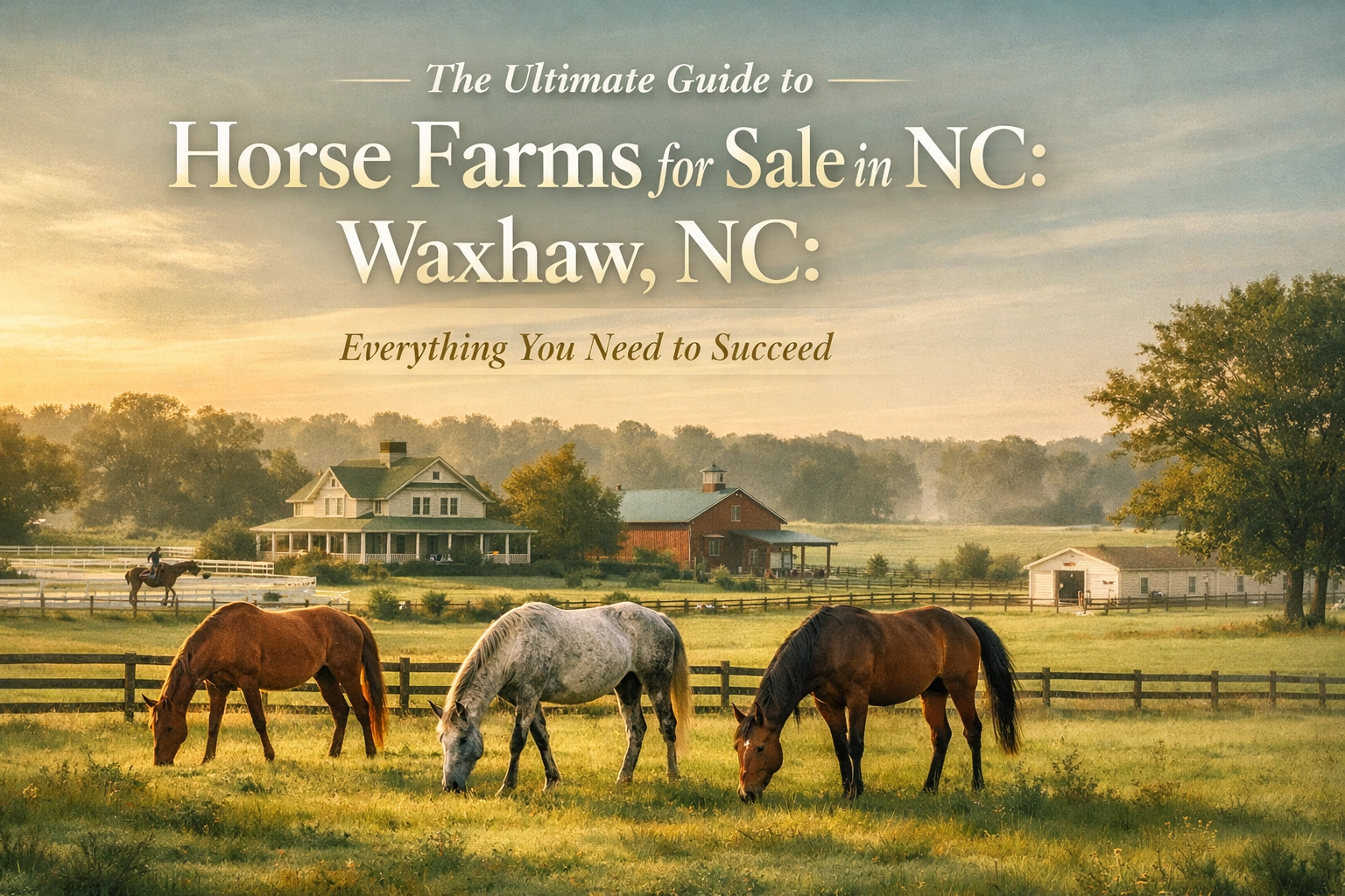 The Ultimate Guide to Horse Farms for Sale in Waxhaw, NC: Everything You Need to Succeed