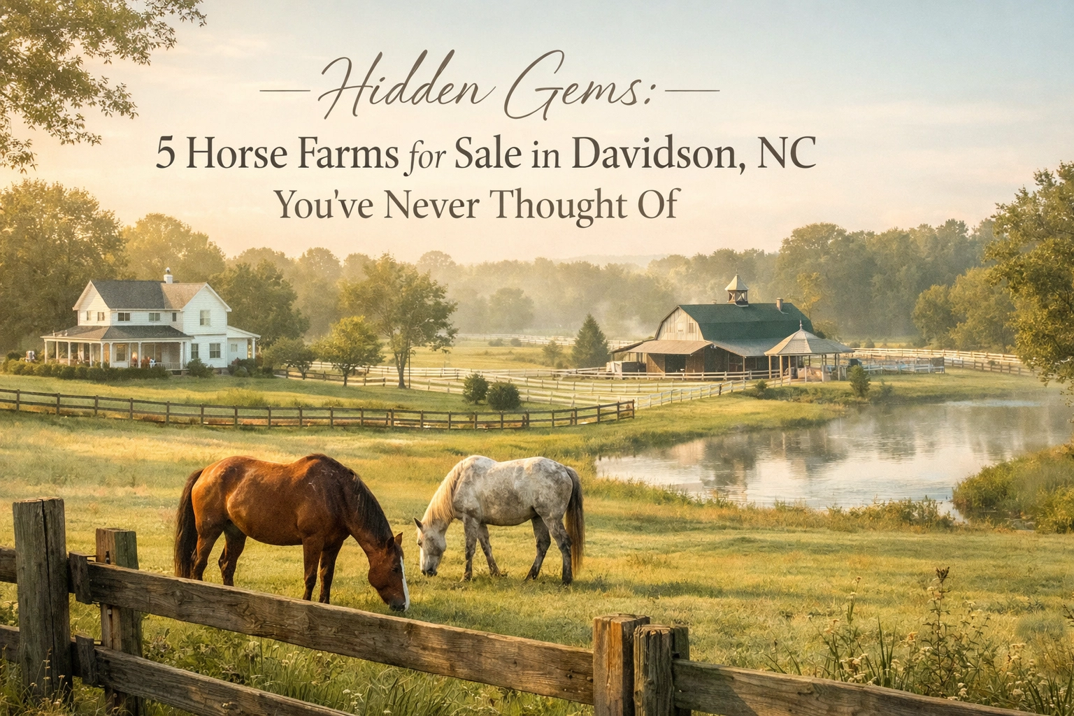 Hidden Gems: 5 Horse Farms for Sale in Davidson, NC You’ve Never Thought Of