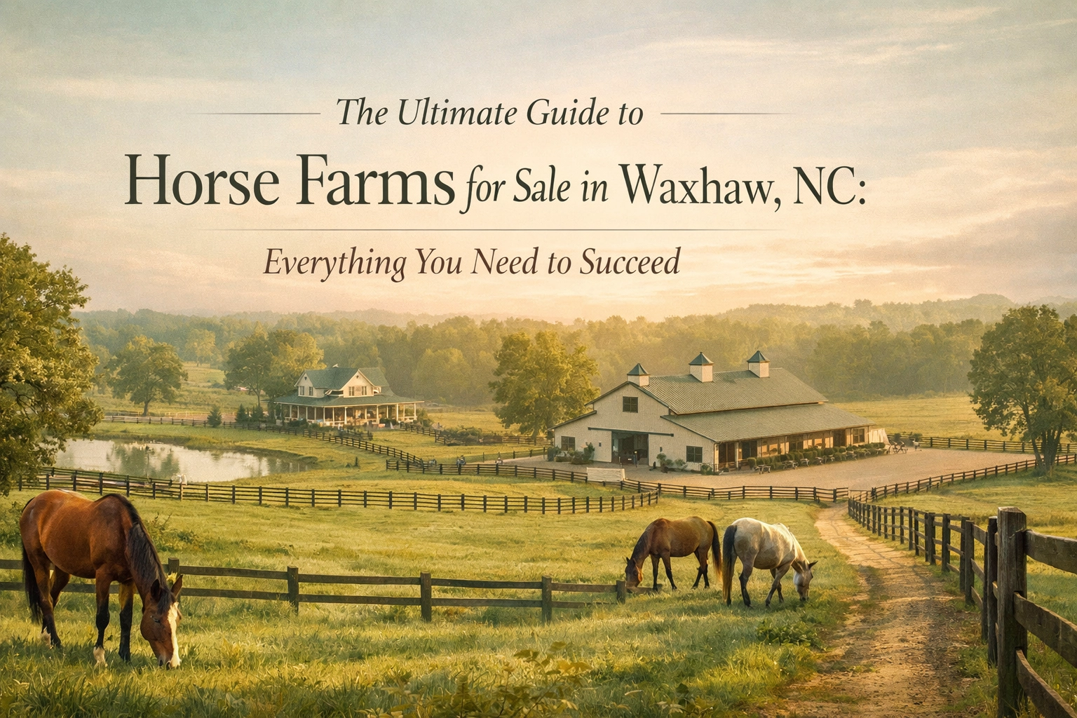 The Ultimate Guide to Horse Farms for Sale in Waxhaw, NC: Everything You Need to Succeed