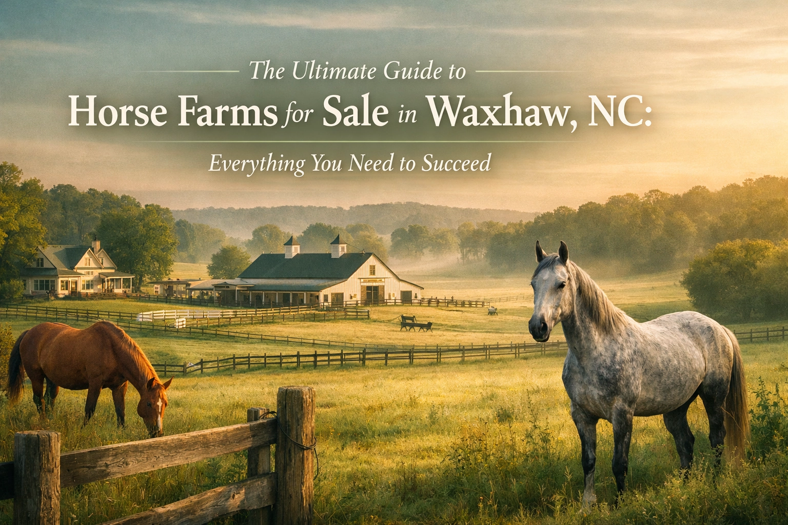 The Ultimate Guide to Horse Farms for Sale in Waxhaw, NC: Everything You Need to Succeed