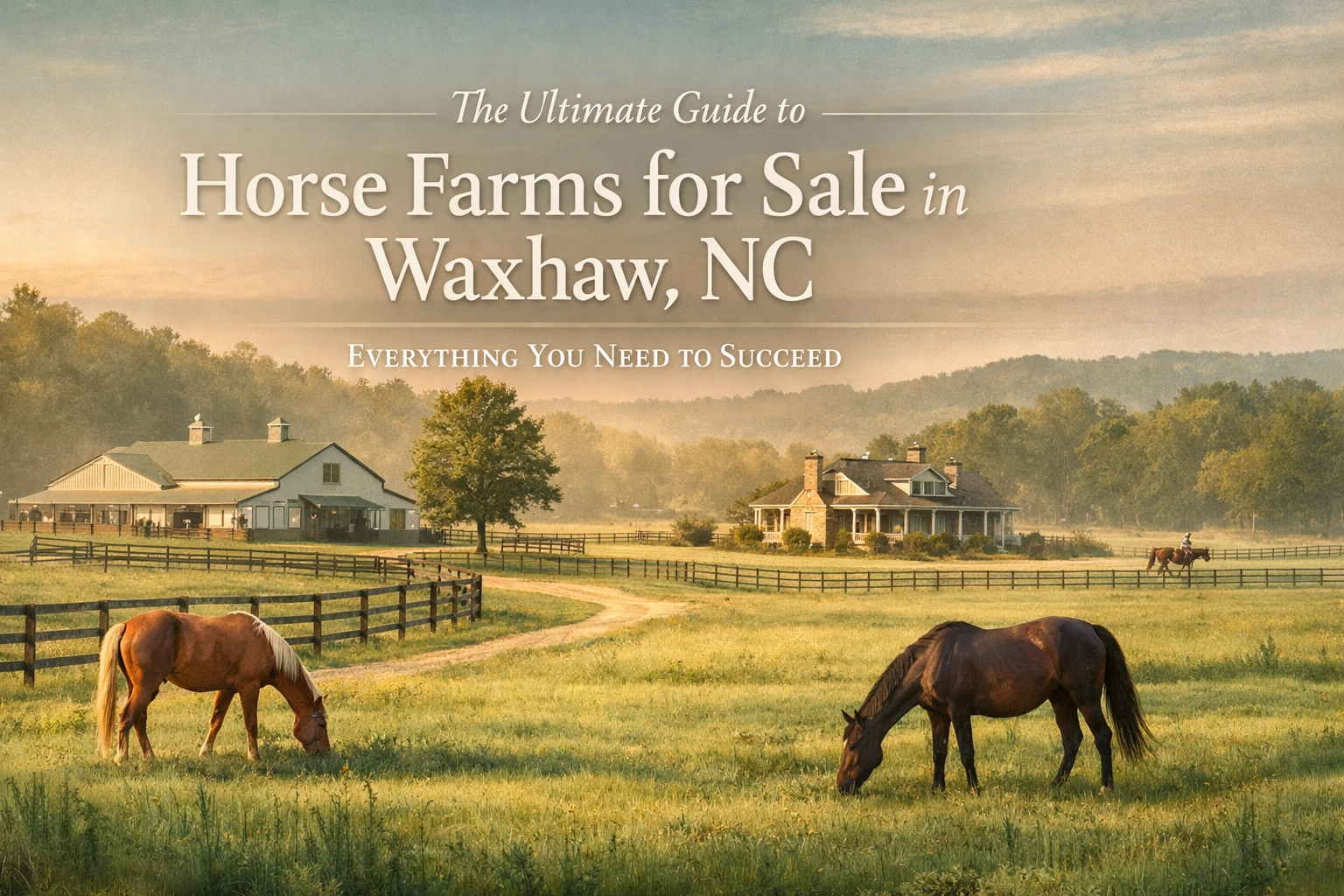 The Ultimate Guide to Horse Farms for Sale in Waxhaw, NC: Everything You Need to Succeed