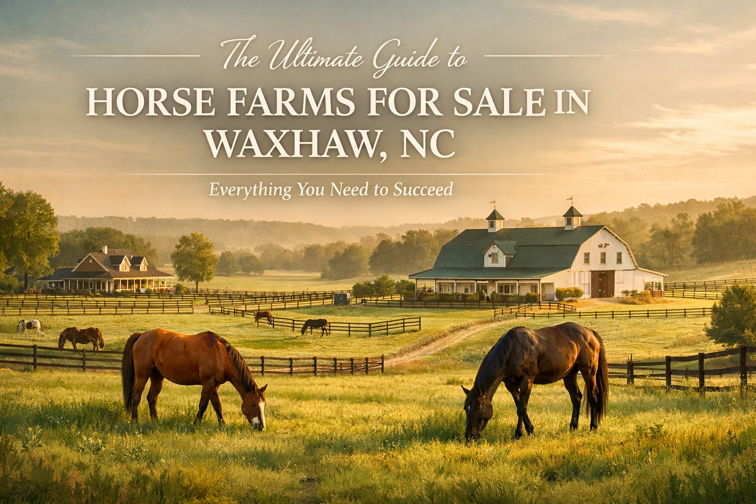The Ultimate Guide to Horse Farms for Sale in Waxhaw, NC: Everything You Need to Succeed