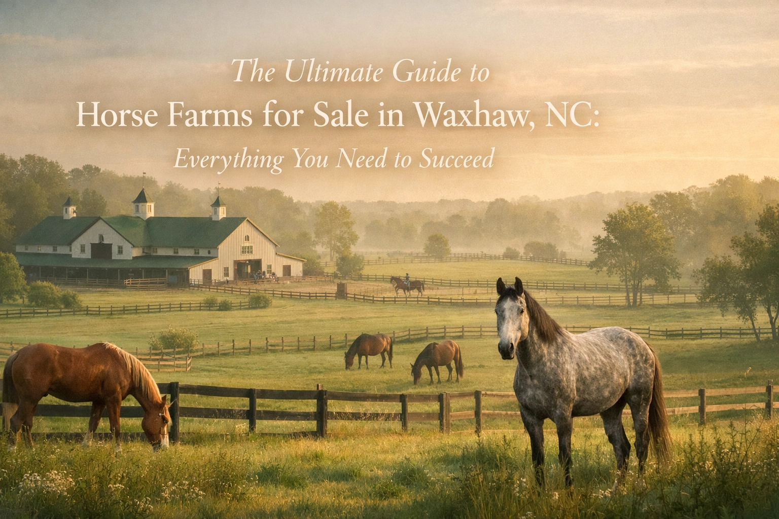 The Ultimate Guide to Horse Farms for Sale in Waxhaw, NC: Everything You Need to Succeed