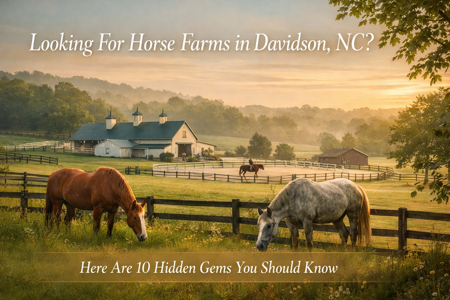 Looking For Horse Farms in Davidson, NC? Here Are 10 Hidden Gems You Should Know