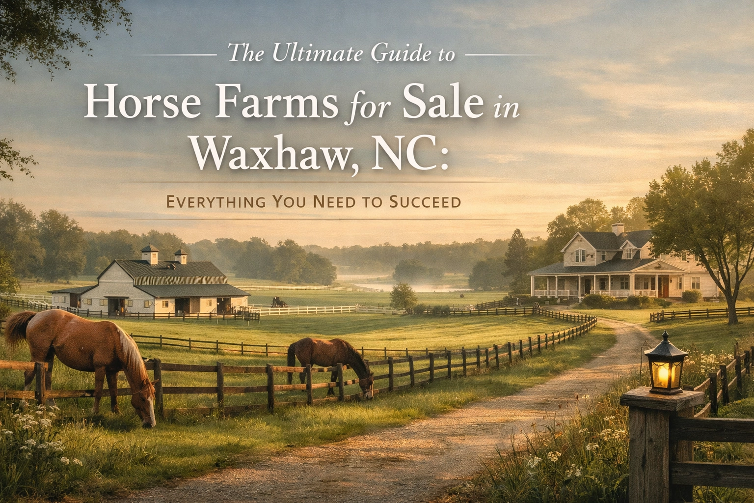 The Ultimate Guide to Horse Farms for Sale in Waxhaw, NC: Everything You Need to Succeed