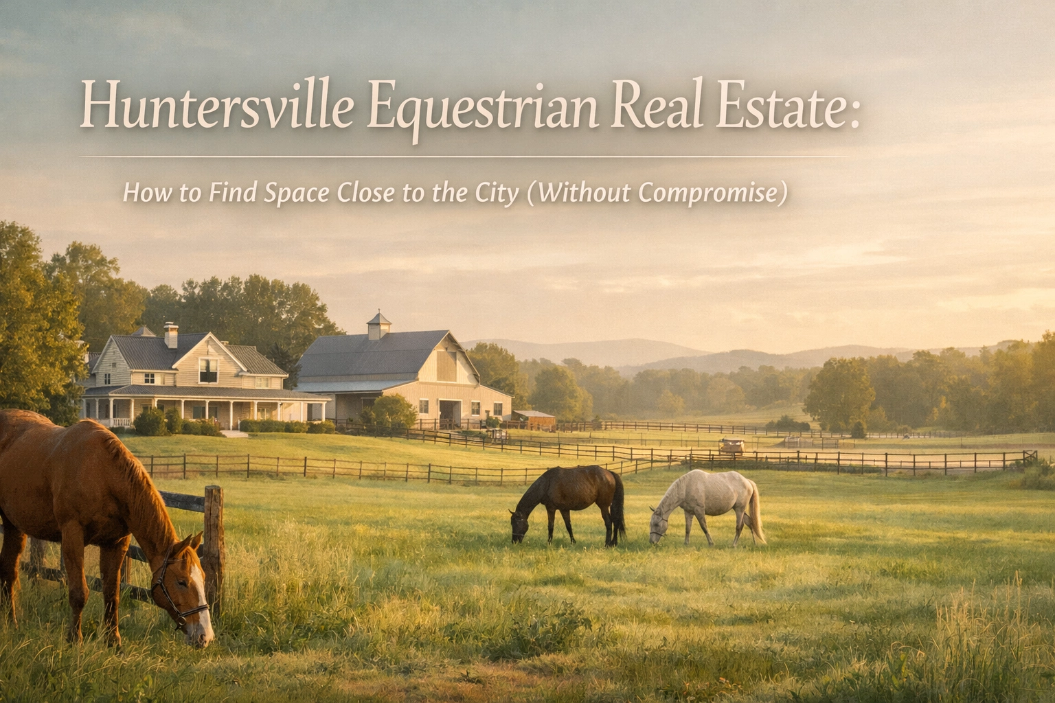 Huntersville Equestrian Real Estate: How to Find Space Close to the City (Without Compromise)