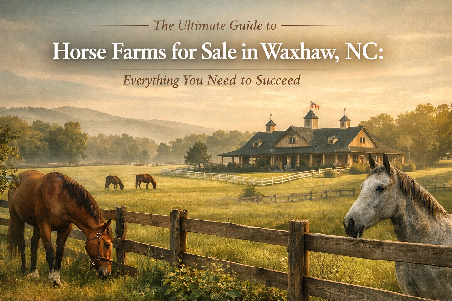 The Ultimate Guide to Horse Farms for Sale in Waxhaw, NC: Everything You Need to Succeed
