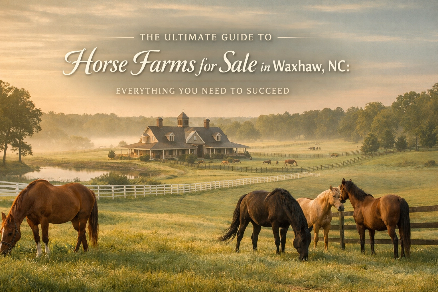 The Ultimate Guide to Horse Farms for Sale in Waxhaw, NC: Everything You Need to Succeed