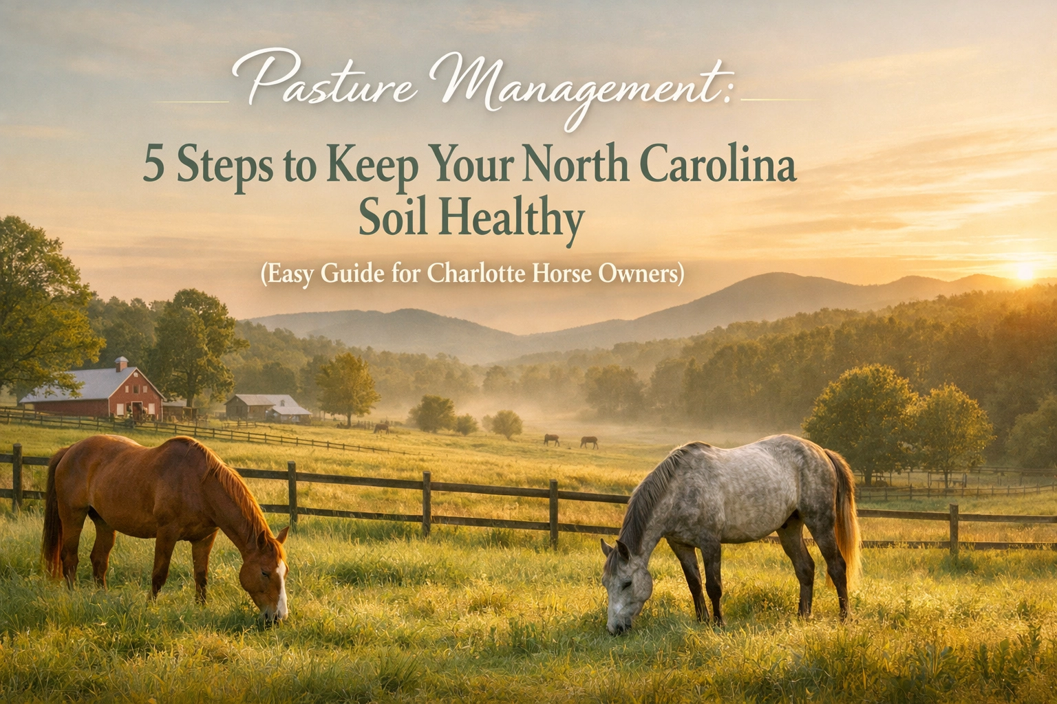Pasture Management: 5 Steps to Keep Your North Carolina Soil Healthy (Easy Guide for Charlotte Horse Owners)