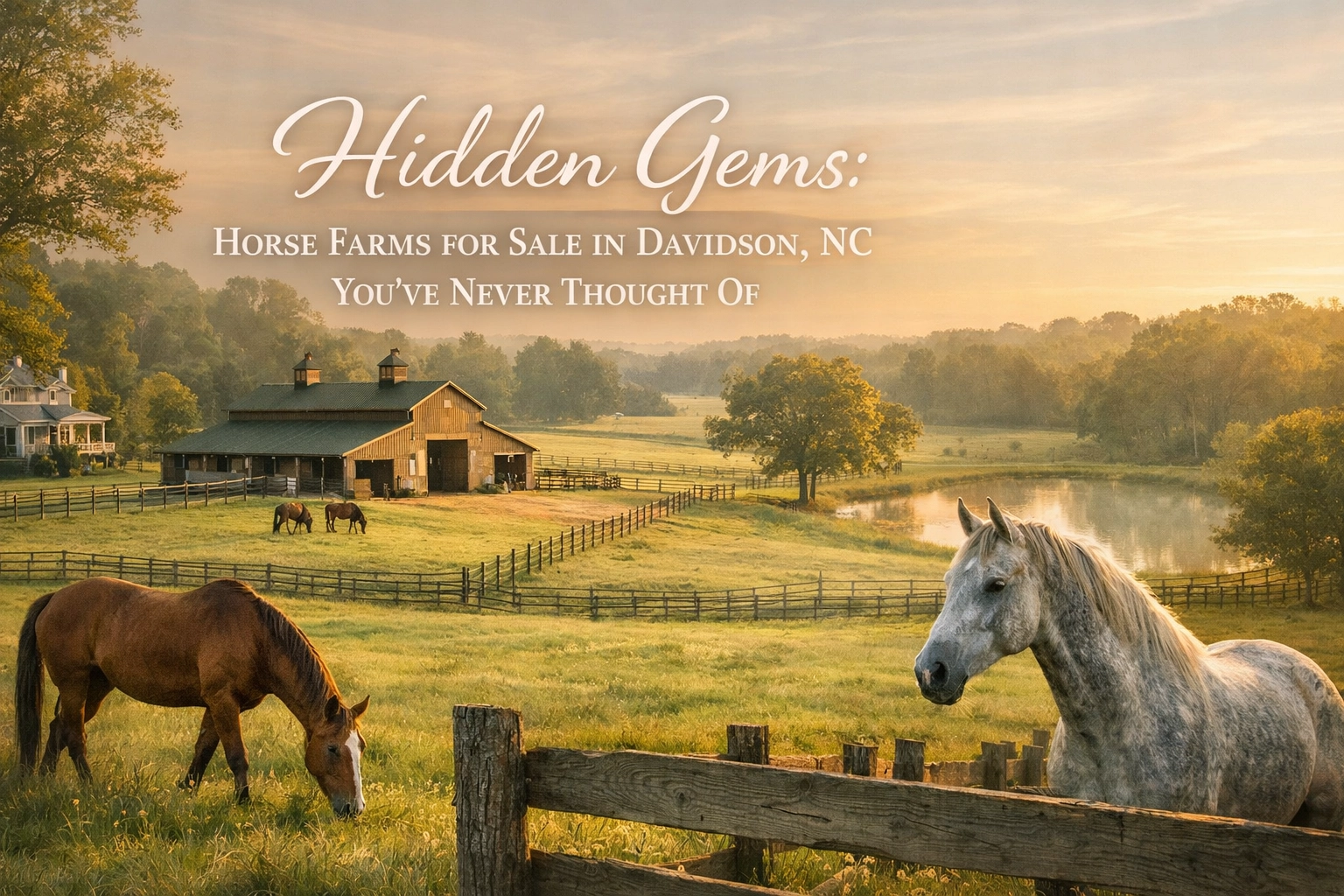 Hidden Gems: Horse Farms for Sale in Davidson, NC You’ve Never Thought Of