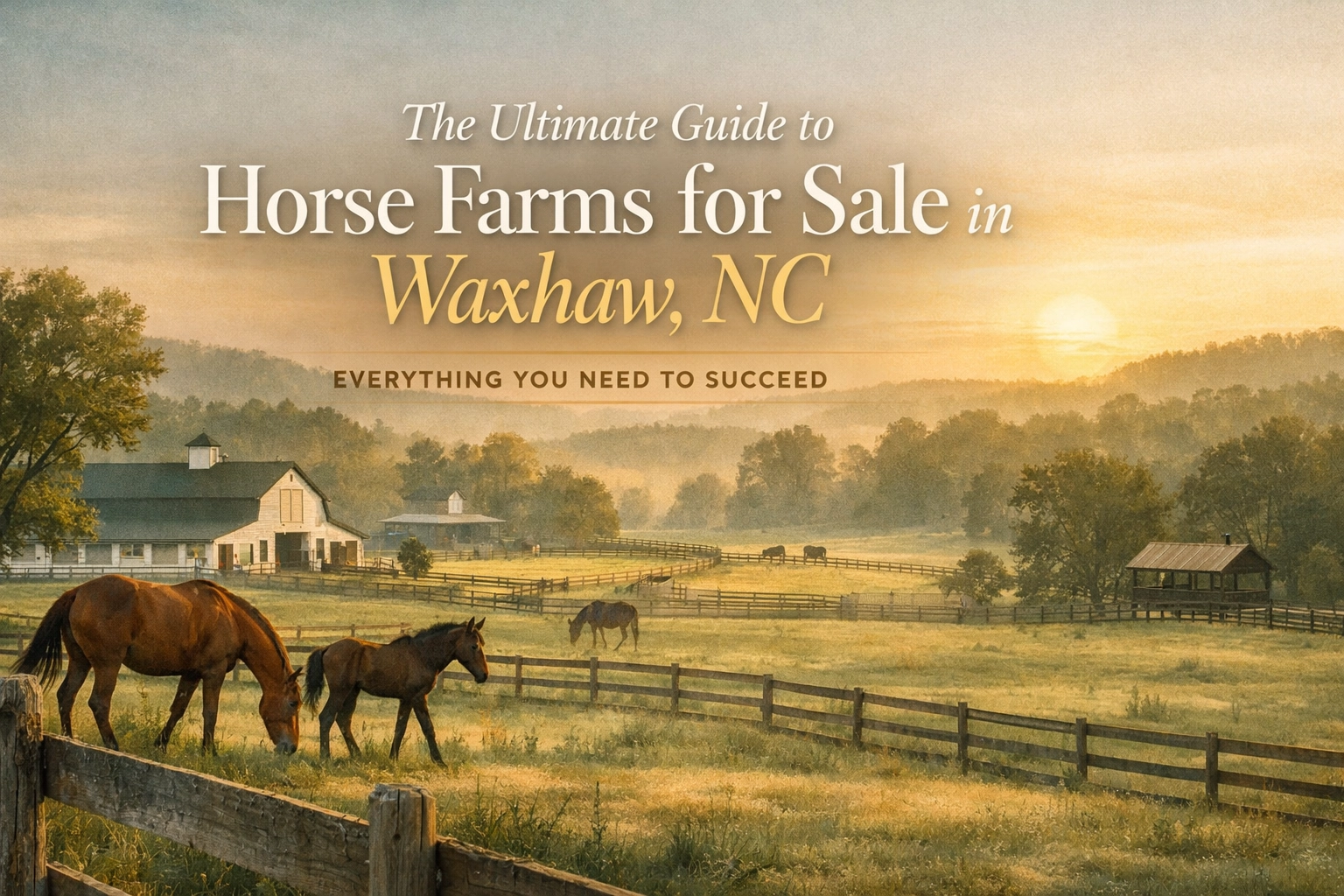 The Ultimate Guide to Horse Farms for Sale in Waxhaw, NC: Everything You Need to Succeed
