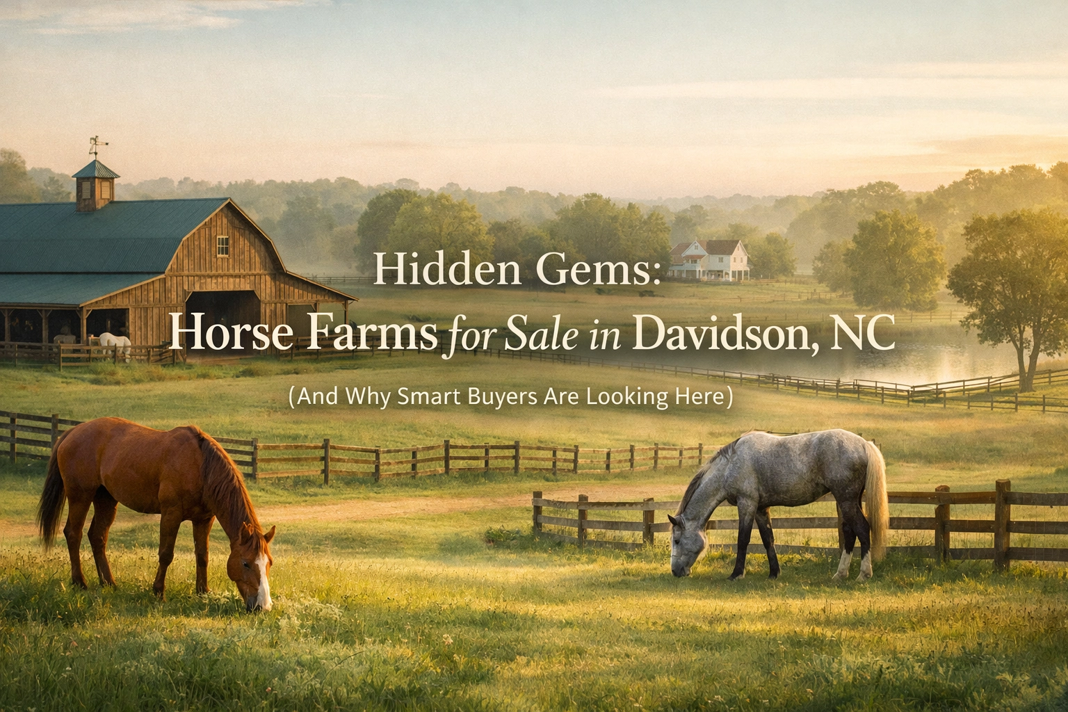 Hidden Gems: Horse Farms for Sale in Davidson, NC (And Why Smart Buyers Are Looking Here)