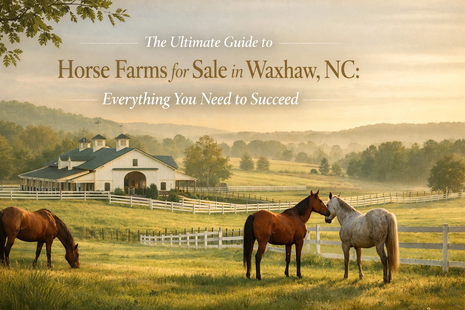 The Ultimate Guide to Horse Farms for Sale in Waxhaw, NC: Everything You Need to Succeed