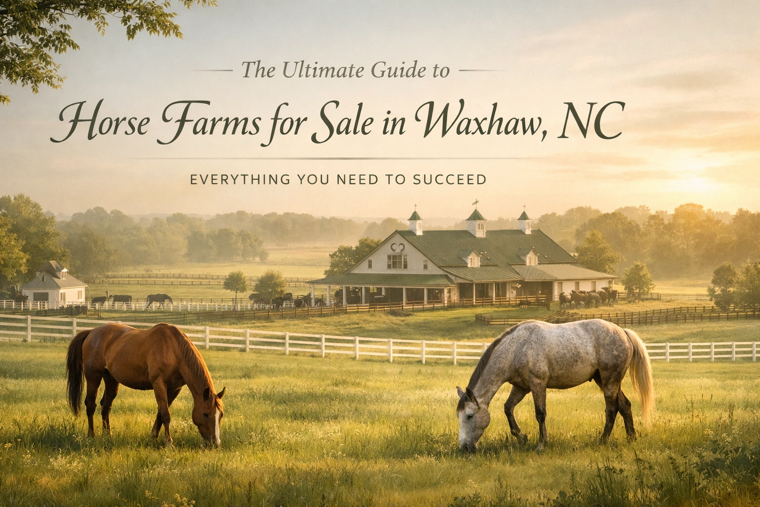 The Ultimate Guide to Horse Farms for Sale in Waxhaw, NC: Everything You Need to Succeed