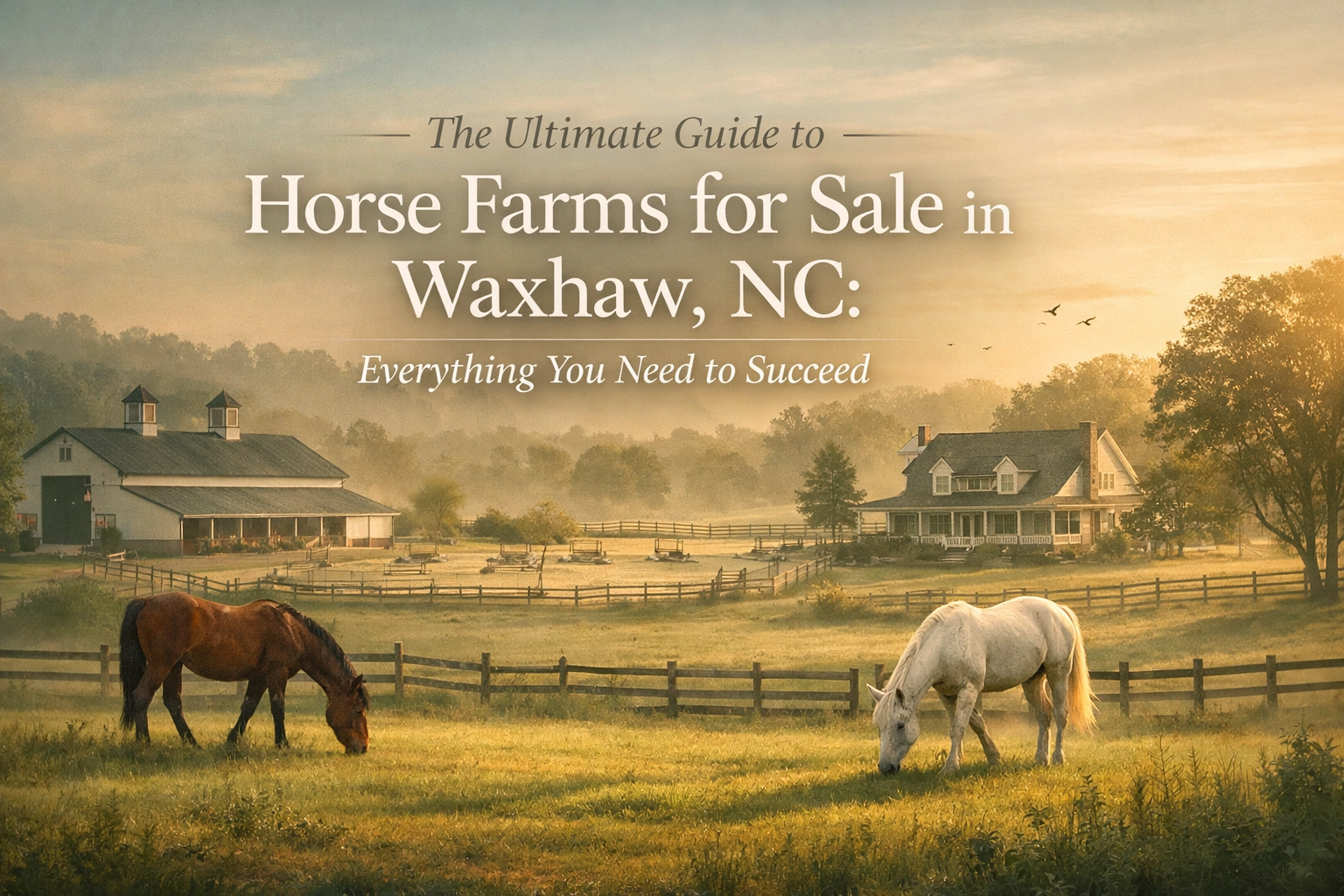 The Ultimate Guide to Horse Farms for Sale in Waxhaw, NC: Everything You Need to Succeed