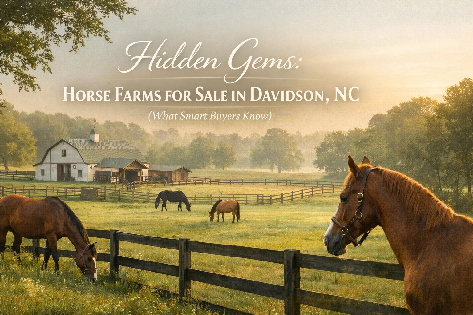 Hidden Gems: Horse Farms for Sale in Davidson, NC (What Smart Buyers Know)