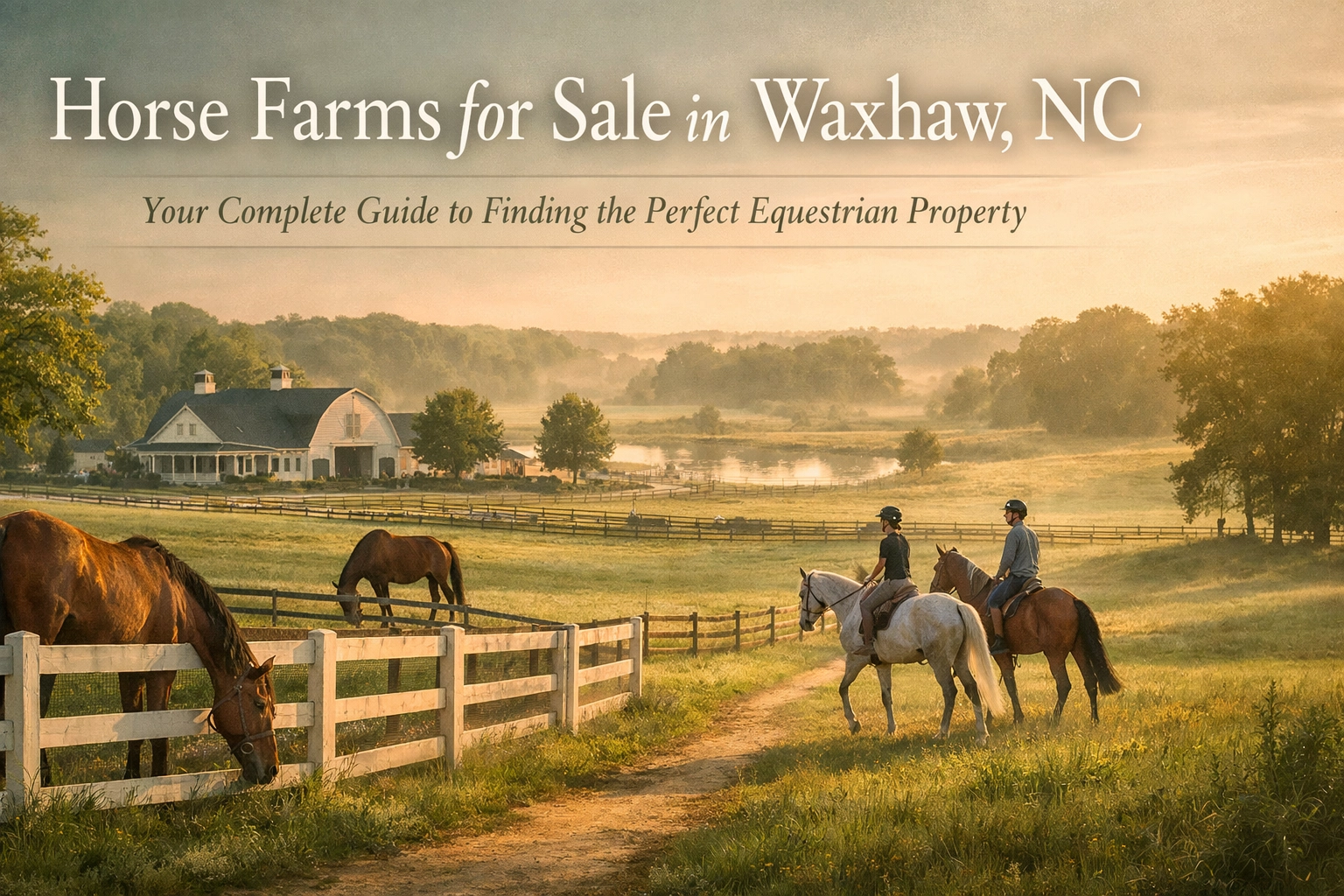 Horse Farms for Sale in Waxhaw, NC: Your Complete Guide to Finding the Perfect Equestrian Property