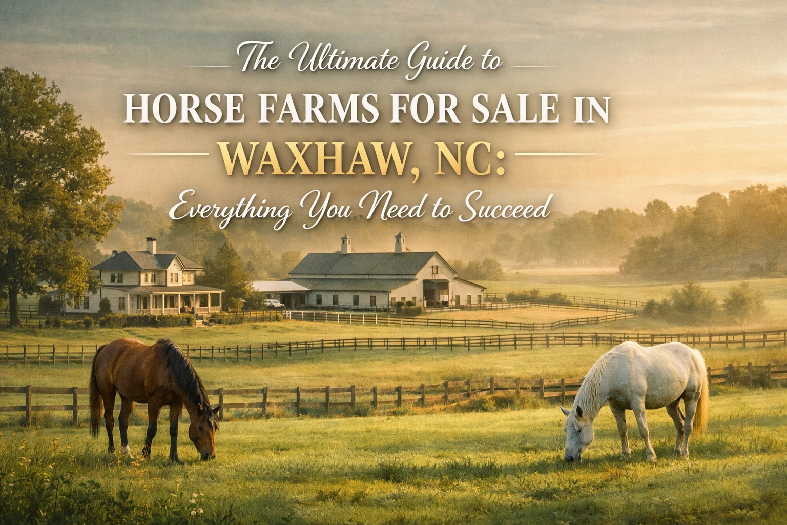 The Ultimate Guide to Horse Farms for Sale in Waxhaw, NC: Everything You Need to Succeed