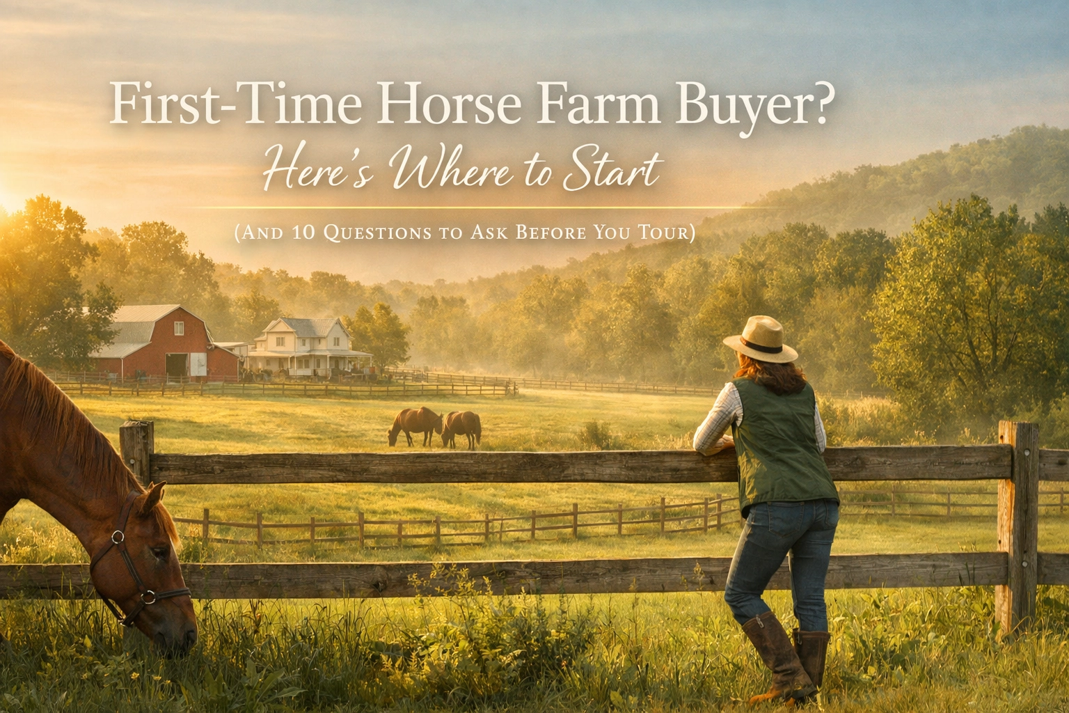 First-Time Horse Farm Buyer? Here’s Where to Start (And 10 Questions to Ask Before You Tour)