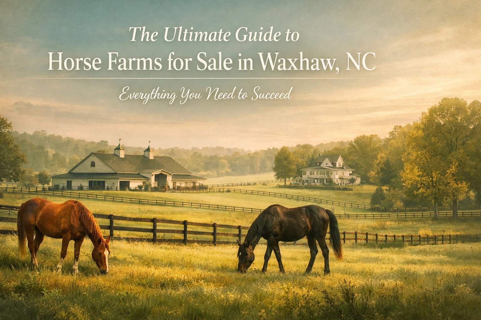 The Ultimate Guide to Horse Farms for Sale in Waxhaw, NC: Everything You Need to Succeed