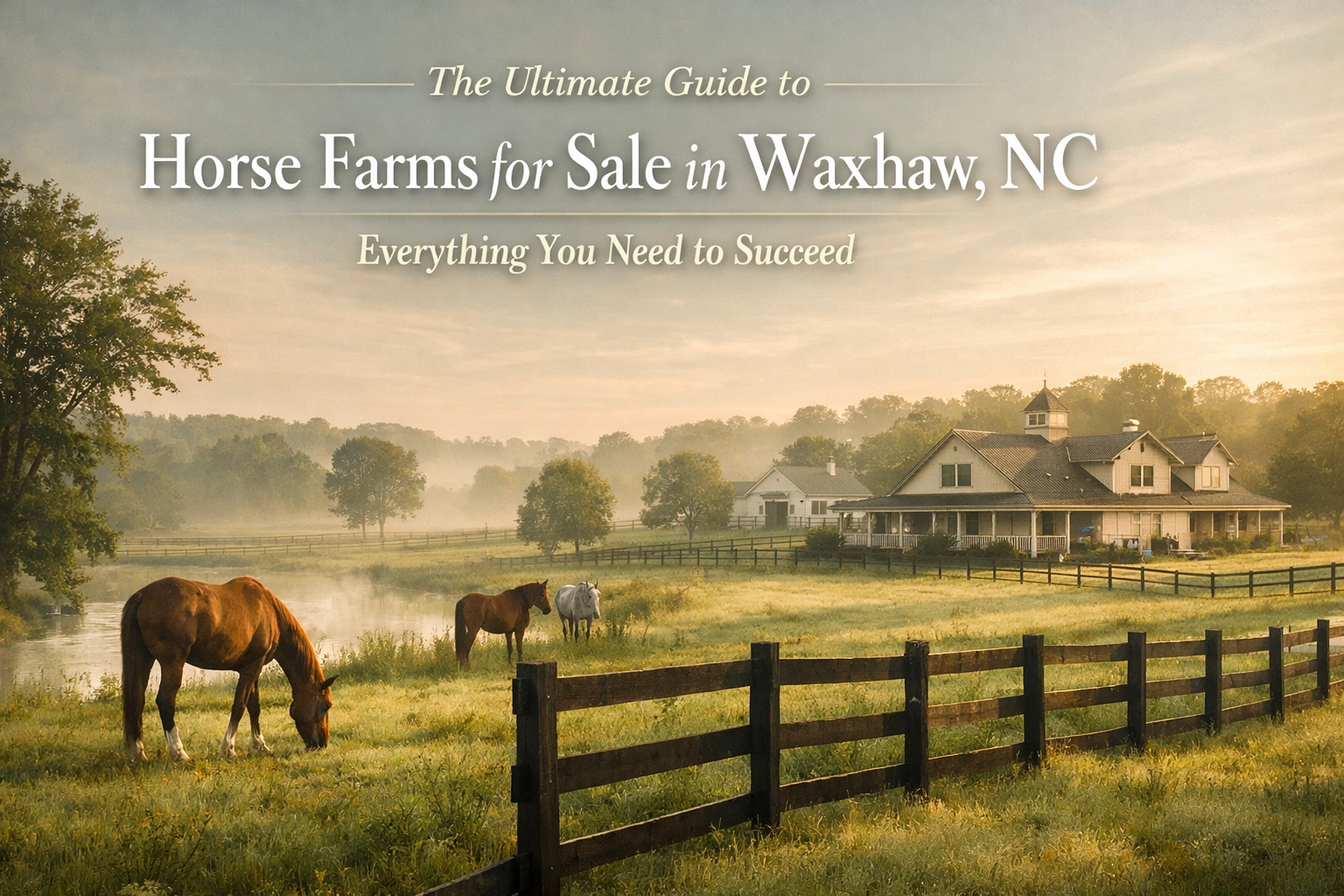 The Ultimate Guide to Horse Farms for Sale in Waxhaw, NC: Everything You Need to Succeed