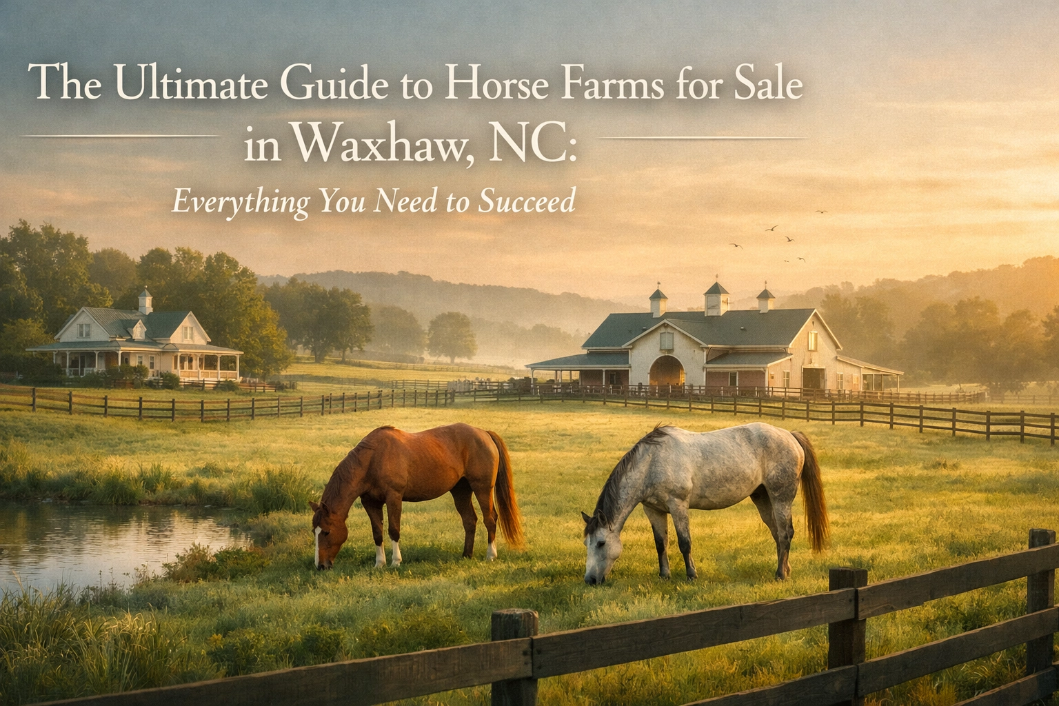 The Ultimate Guide to Horse Farms for Sale in Waxhaw, NC: Everything You Need to Succeed