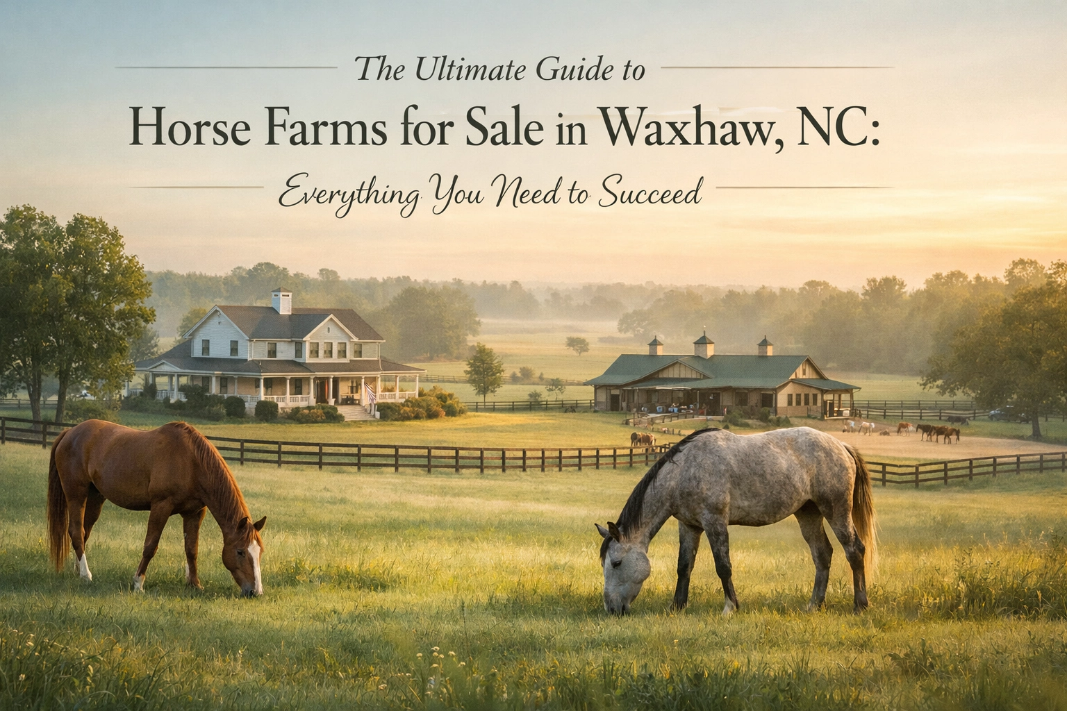 The Ultimate Guide to Horse Farms for Sale in Waxhaw, NC: Everything You Need to Succeed