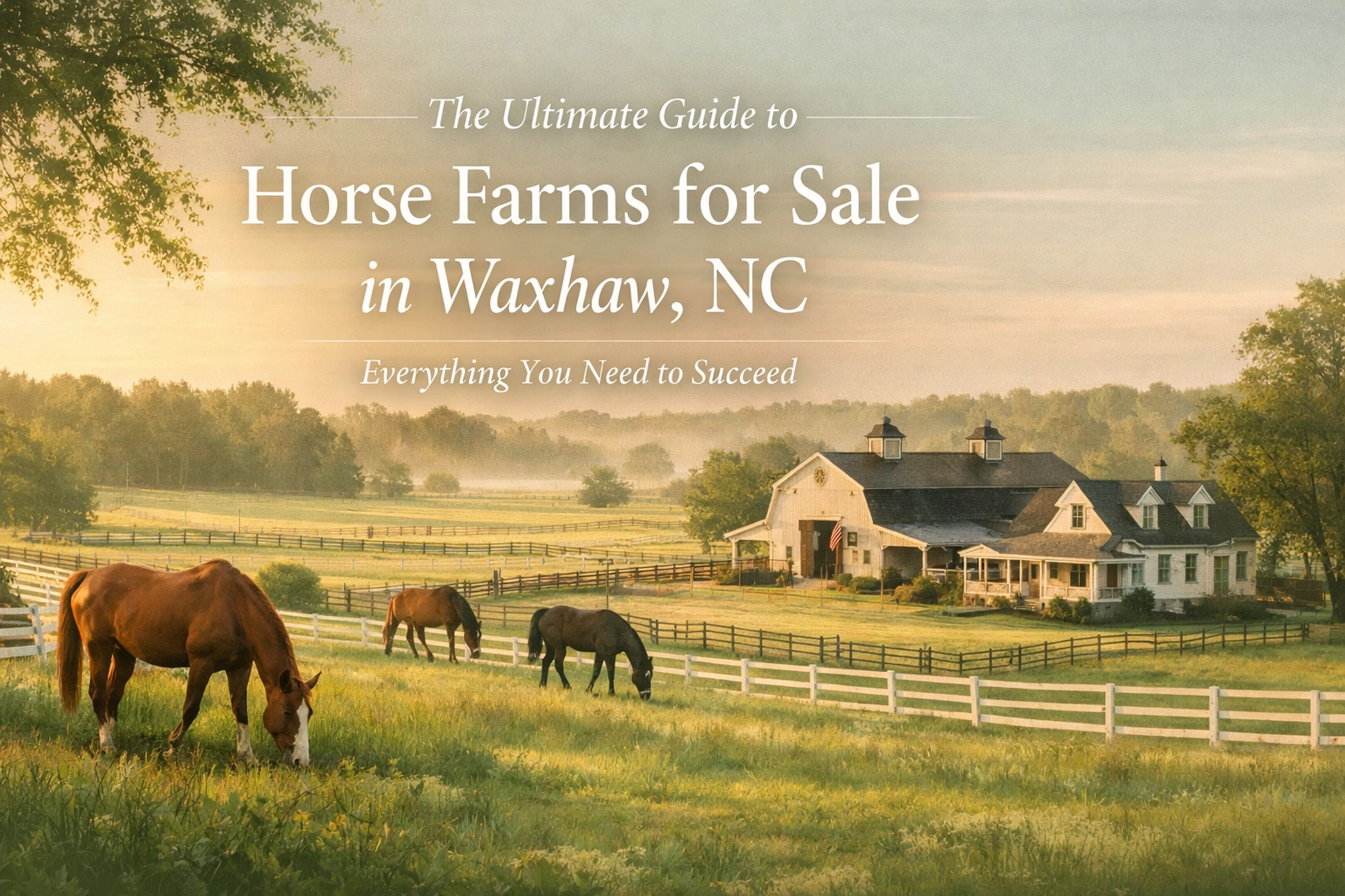 The Ultimate Guide to Horse Farms for Sale in Waxhaw, NC: Everything You Need to Succeed