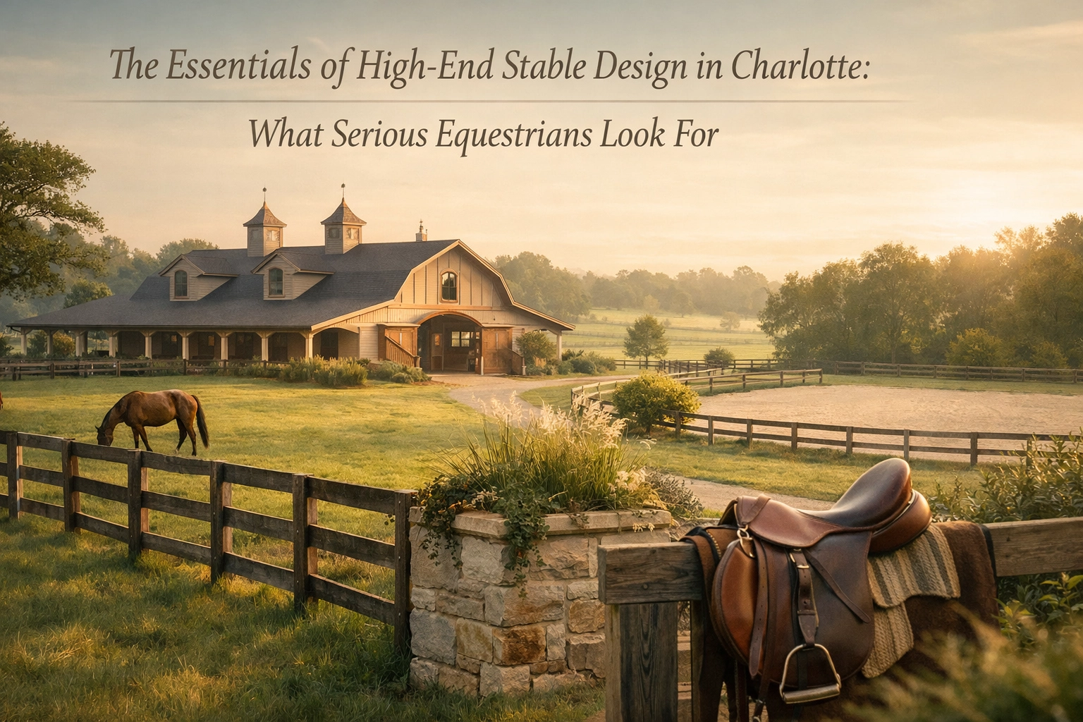The Essentials of High-End Stable Design in Charlotte: What Serious Equestrians Look For
