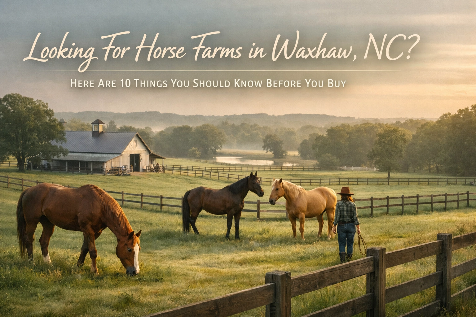 Looking For Horse Farms in Waxhaw, NC? Here Are 10 Things You Should Know Before You Buy