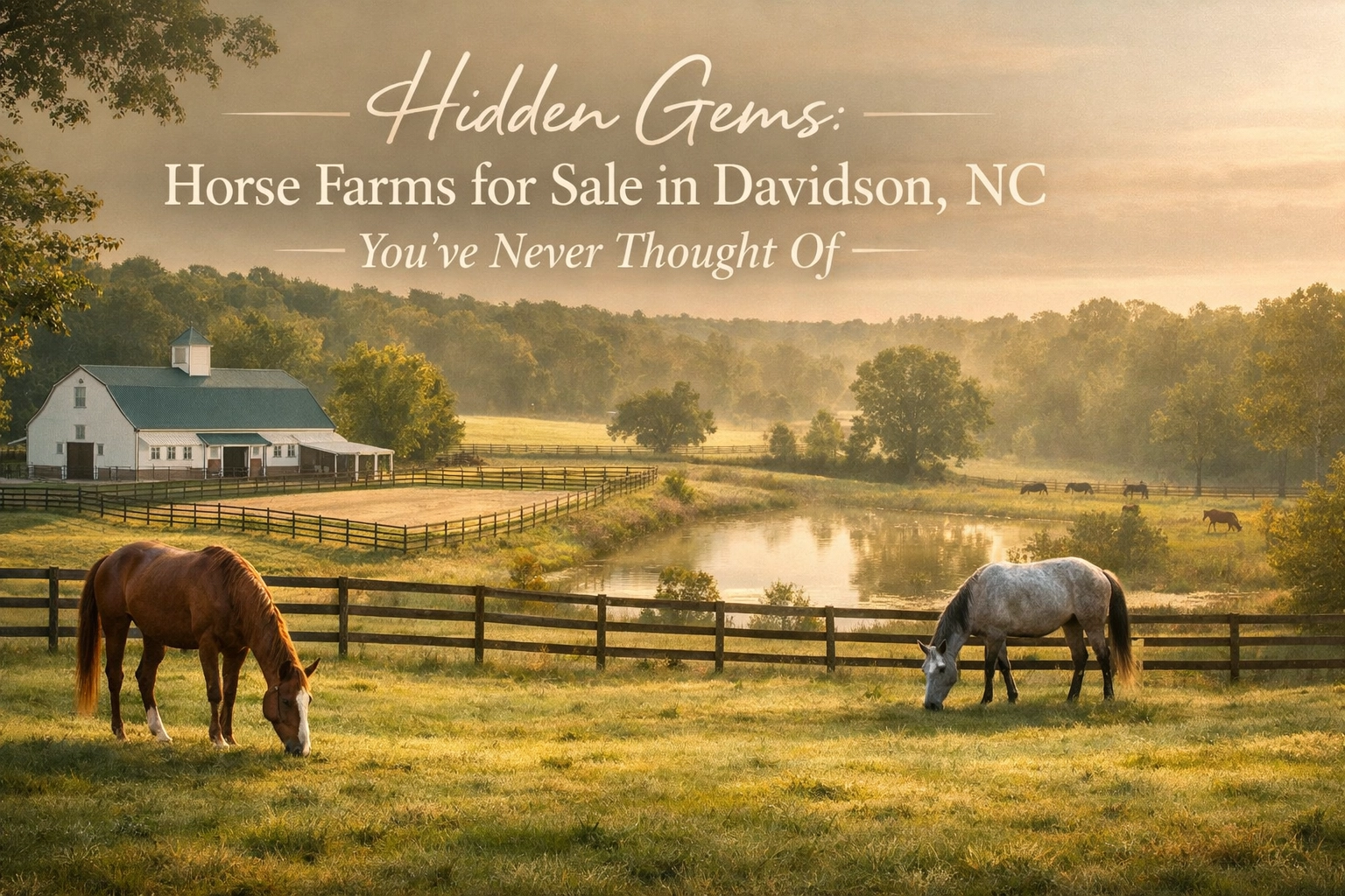 Hidden Gems: Horse Farms for Sale in Davidson, NC You’ve Never Thought Of