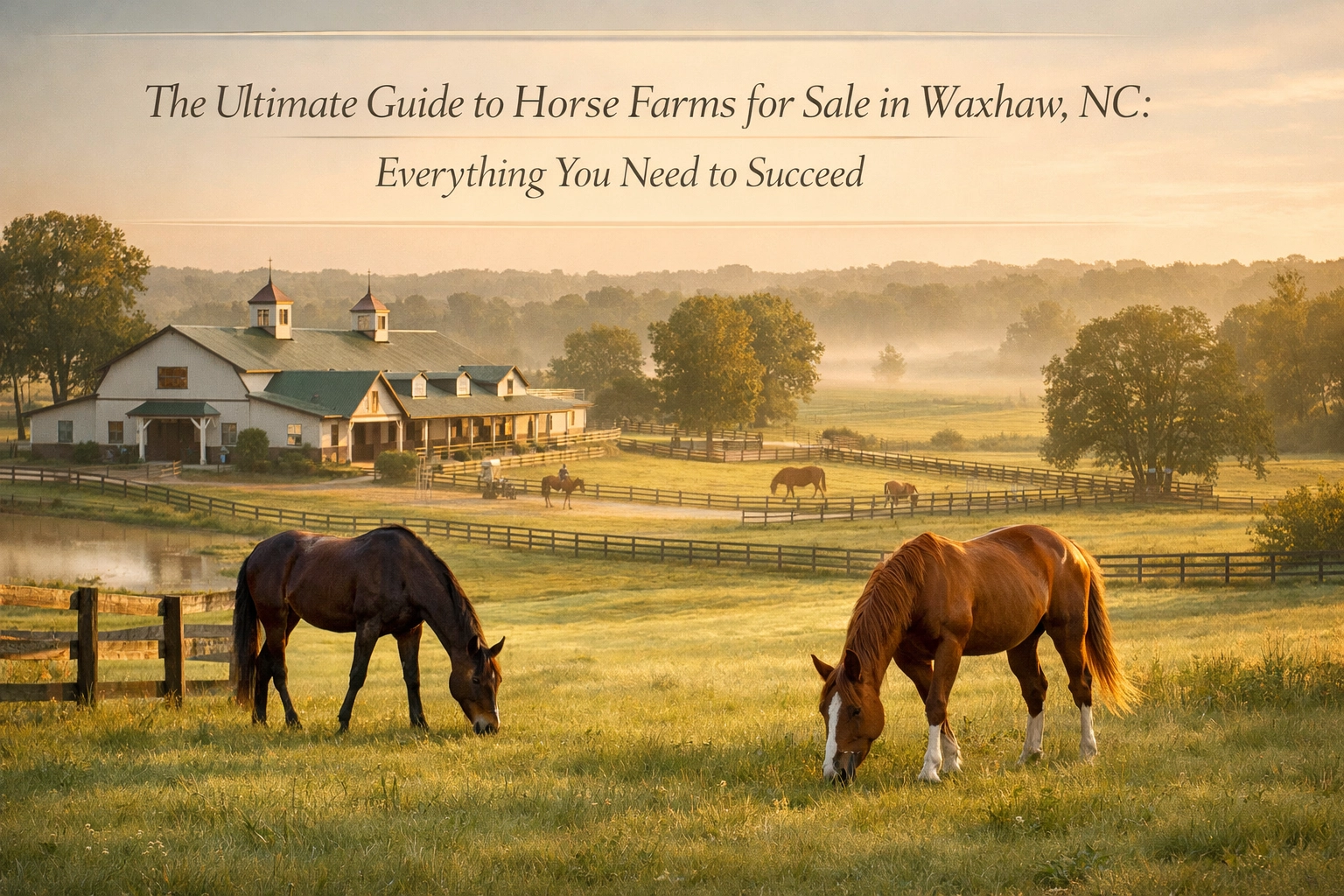 The Ultimate Guide to Horse Farms for Sale in Waxhaw, NC: Everything You Need to Succeed