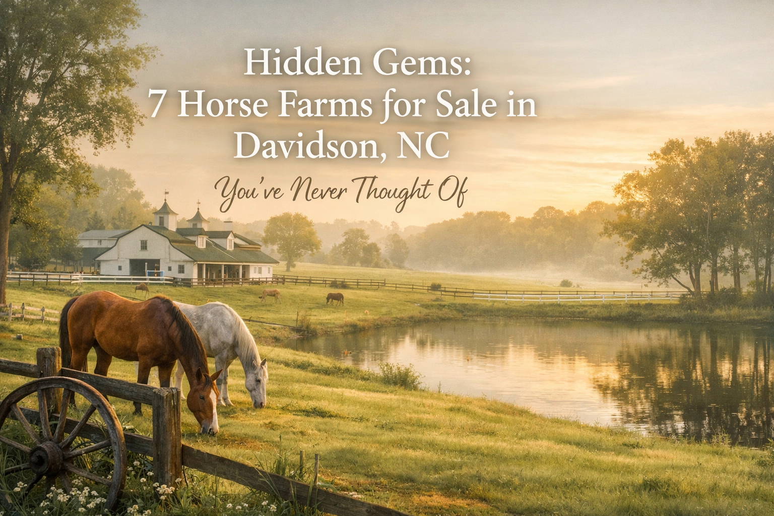 Hidden Gems: 7 Horse Farms for Sale in Davidson, NC You’ve Never Thought Of