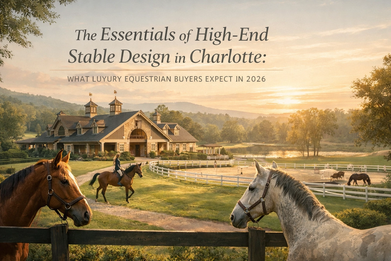 The Essentials of High-End Stable Design in Charlotte: What Luxury Equestrian Buyers Expect in 2026