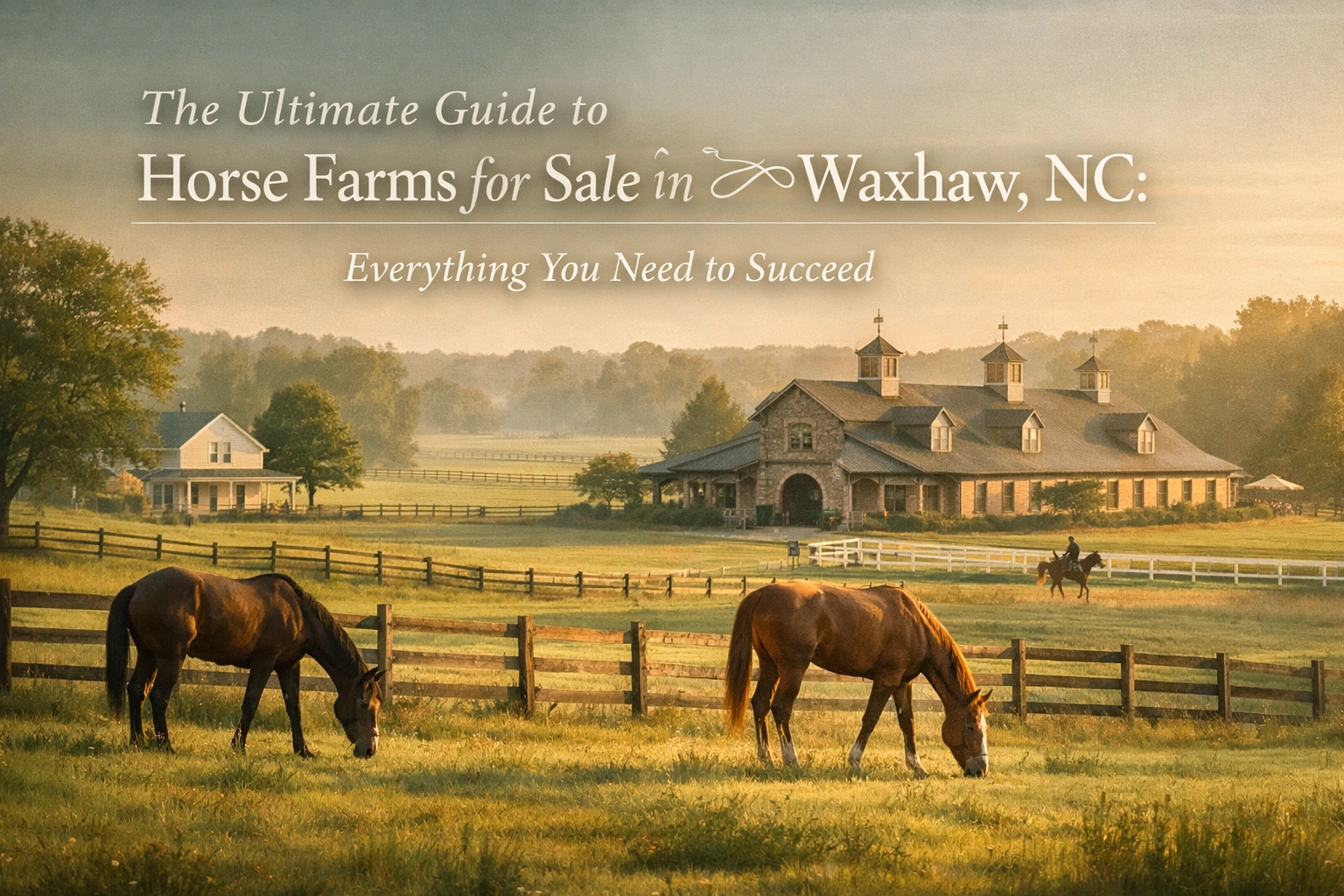 The Ultimate Guide to Horse Farms for Sale in Waxhaw, NC: Everything You Need to Succeed