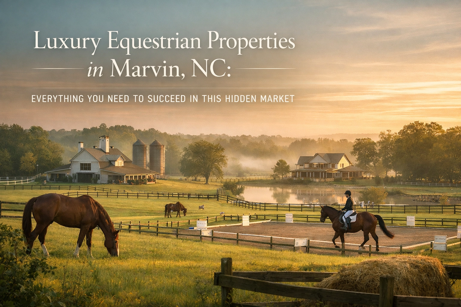 Luxury Equestrian Properties in Marvin, NC: Everything You Need to Succeed in This Hidden Market