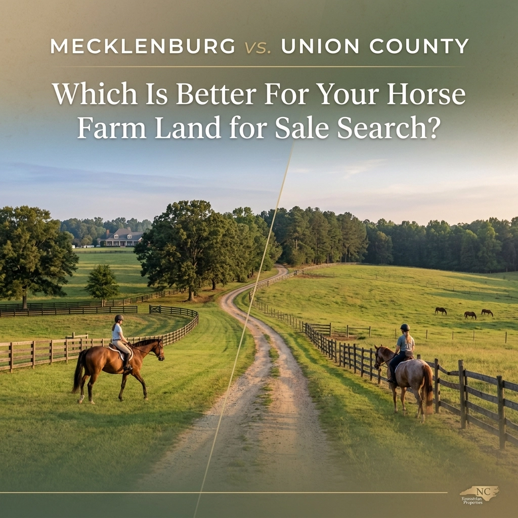 Mecklenburg vs. Union County: Which Is Better For Your Horse Farm Land for Sale Search?